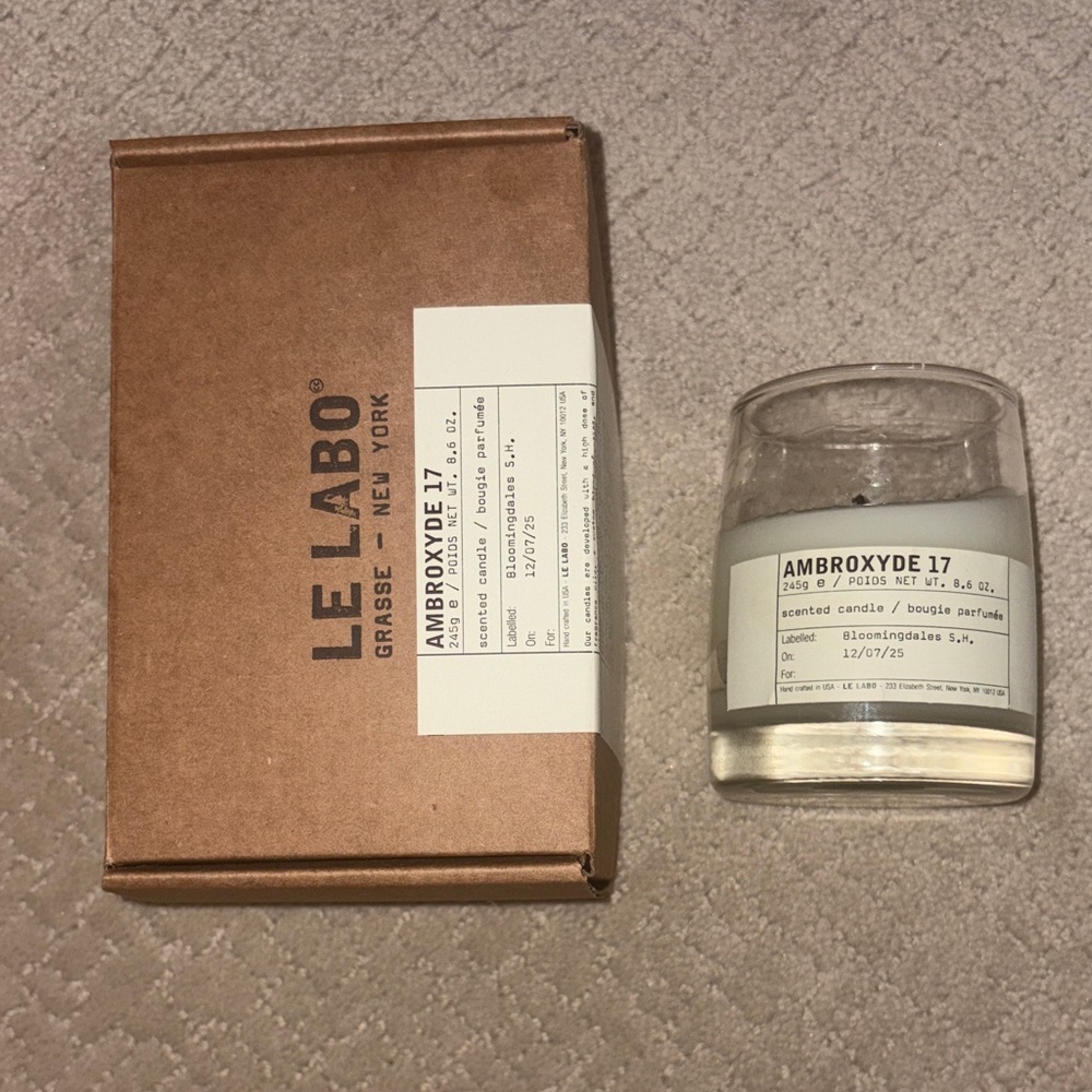 Le Labo Ambroxyde 17 Candle with Brown Box